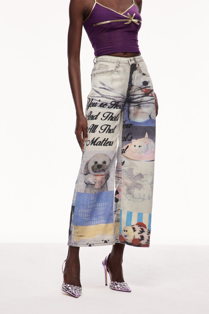 Shop  beautiful dress - Perfect for special occasions | Cayley Print Jeans