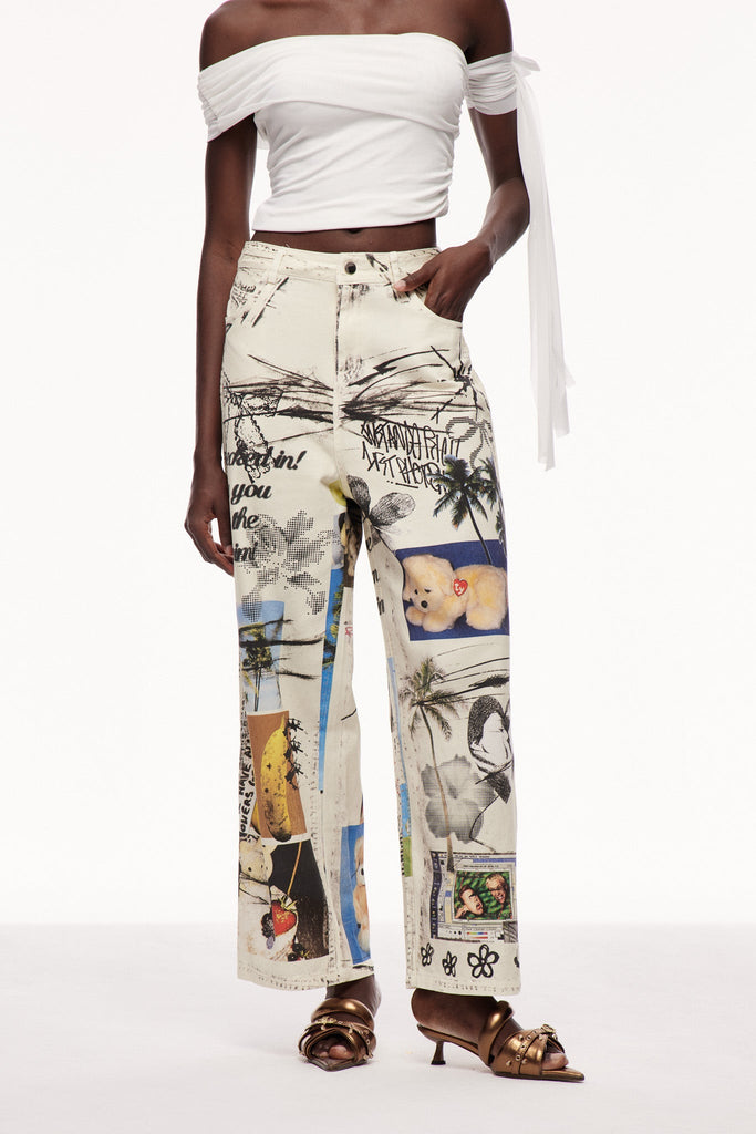 Shop  beautiful dress - Perfect for special occasions | Cayley Print Tie Dye Jeans