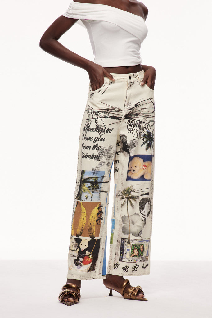 Stylish beautiful dress | Cayley Print Tie Dye Jeans - Ideal for special occasions