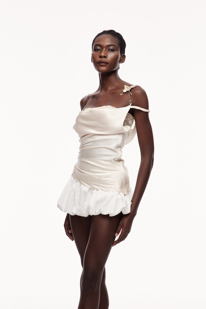 Celestino Ruch Satin Skirt Set - Stylish beautiful dress for special occasions | Buy Online