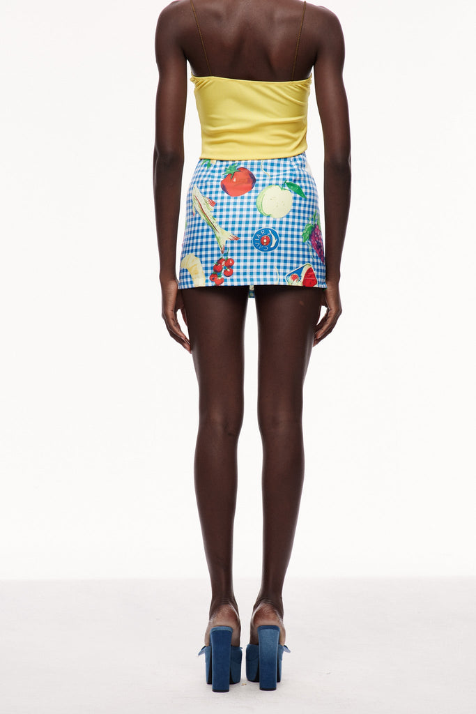 Shop  beautiful mini - Perfect for special occasions | Celestyna Print Grid Mini Skirt