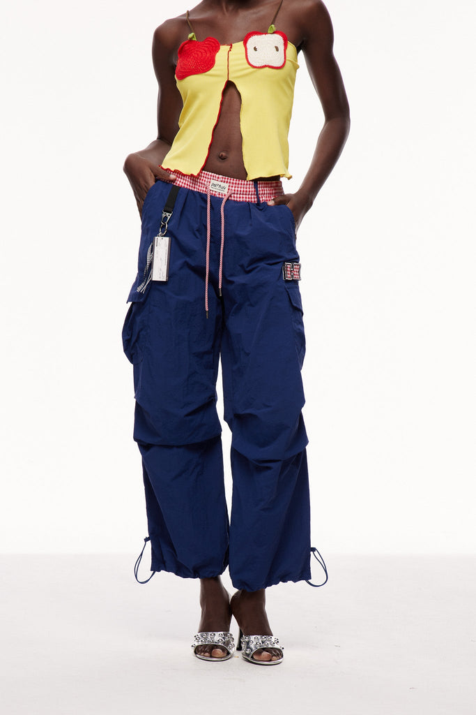 Celina Grid Cargo Pants - Stylish beautiful dress for special occasions | Buy Online