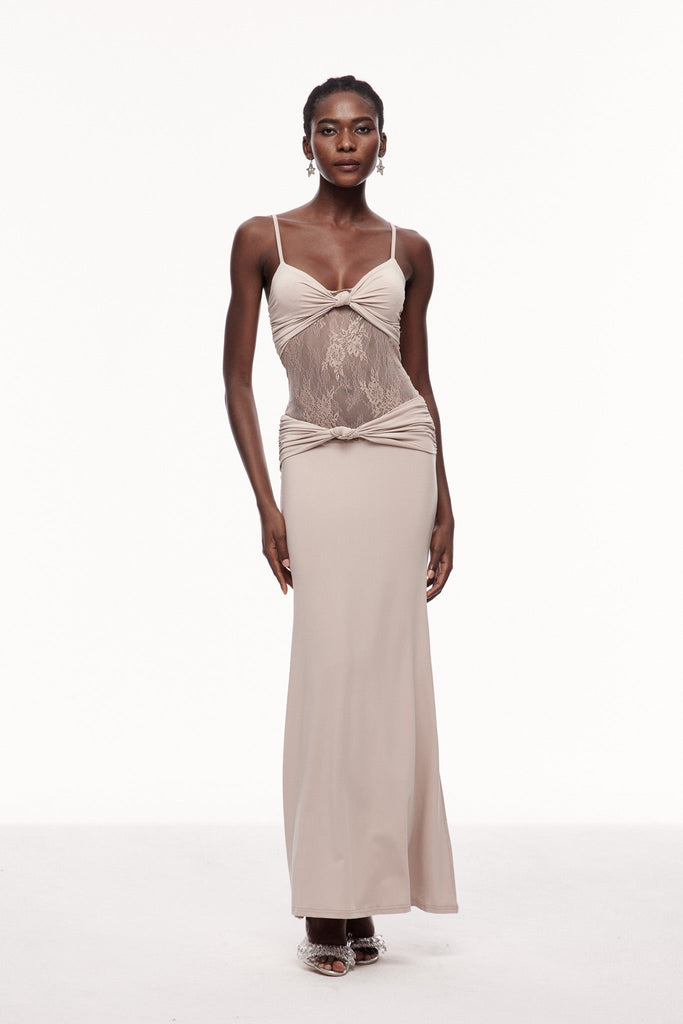 Stylish beautiful dress | Celio Lace Spaghetti Maxi Dress - Ideal for special occasions