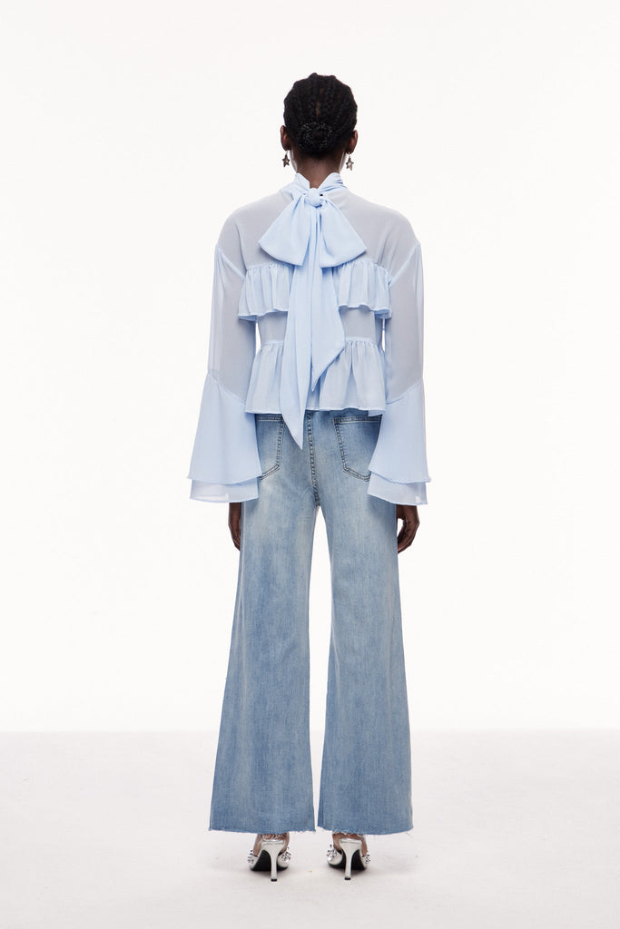 Shop  beautiful dress - Perfect for special occasions | Cemil Ruffle Long Sleeve Top