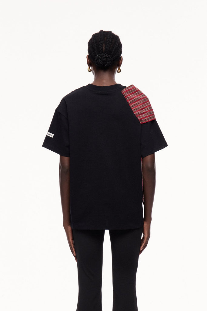 Stylish beautiful dress | Cephalus Grid Bow T Shirt - Ideal for special occasions