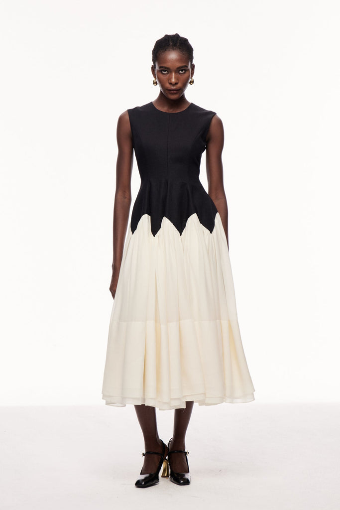 Shop  beautiful dress - Perfect for special occasions | Ceres Ruffle Sleeveless Midi Dress