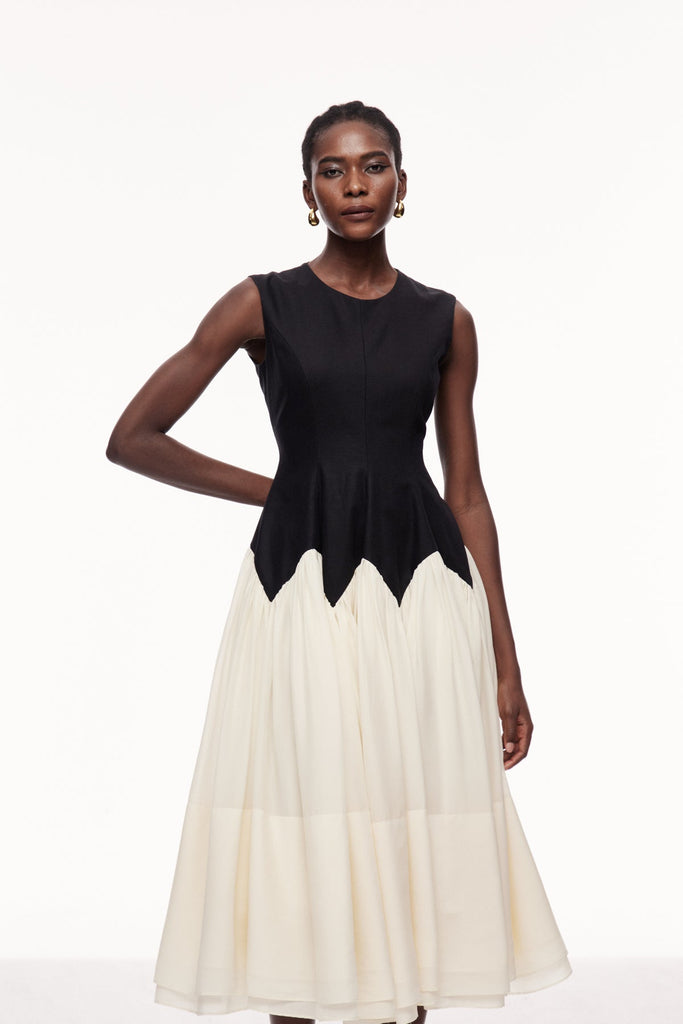 Shop  beautiful dress - Perfect for special occasions | Ceres Ruffle Sleeveless Midi Dress