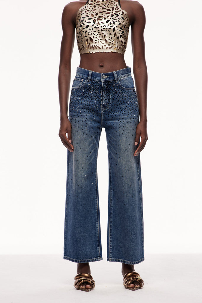 Stylish beautiful dress | Ceri Rhinestone Jeans - Ideal for special occasions