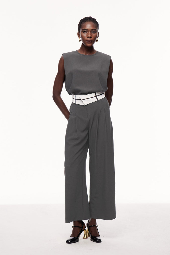 Stylish beautiful dress | Cerise Lapel Deconstruct Pants - Ideal for special occasions