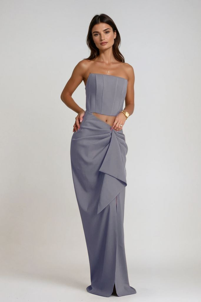 Cesarina Ruch Corset Skirt Set - Stylish beautiful dress for special occasions | Buy Online