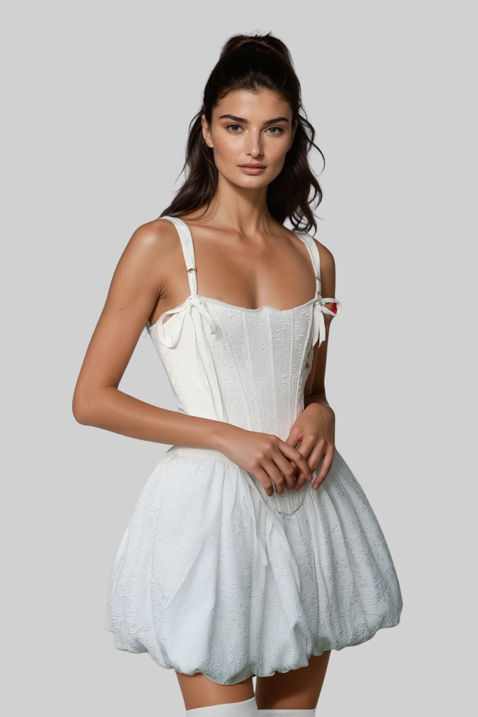 Stylish beautiful dress | Cesc Corset Puffy Mini Dress - Ideal for special occasions