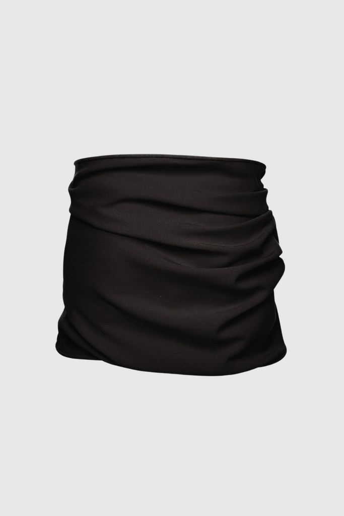 Stylish black dress | Ceyla Floral Appliqué Skirt - Black - Ideal for special occasions