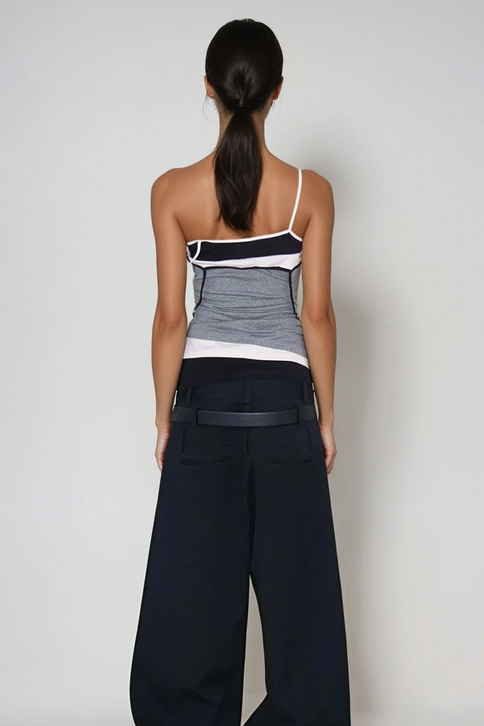 Shop  beautiful dress - Perfect for special occasions | Cezara Deconstruct Tie Up Spaghetti Top