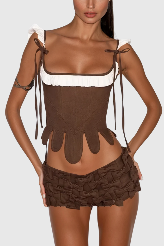 Chadwick Bow Low Rise Pants - Stylish beautiful dress for special occasions | Buy Online