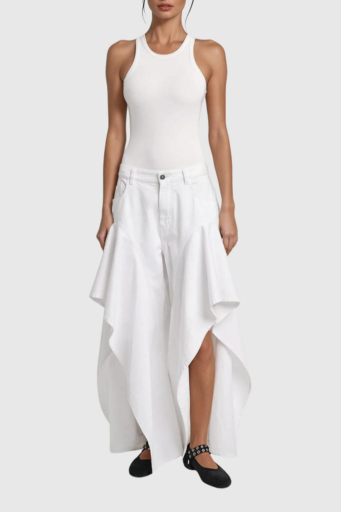 Chaleb Ruffle Split Pants - Stylish beautiful dress for special occasions | Buy Online