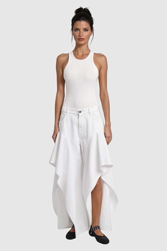 Chaleb Ruffle Split Pants - Stylish beautiful dress for special occasions | Buy Online