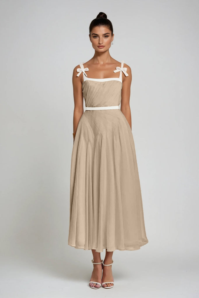 Stylish beautiful dress | Chalkis Ruch Bow Maxi Dress - Ideal for special occasions