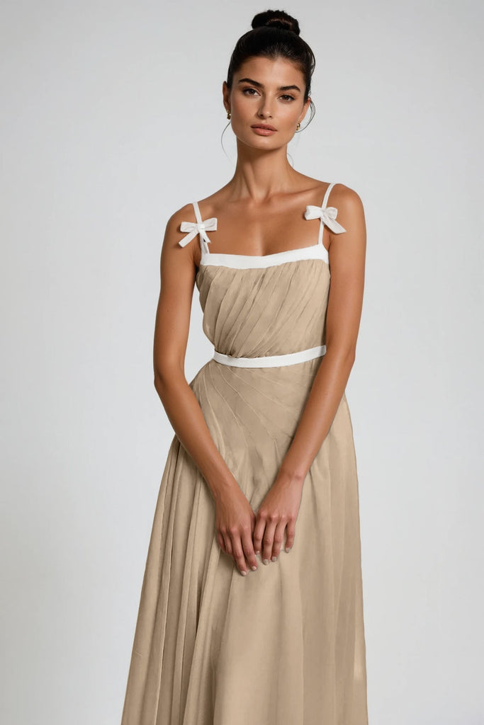 Shop  beautiful dress - Perfect for special occasions | Chalkis Ruch Bow Maxi Dress