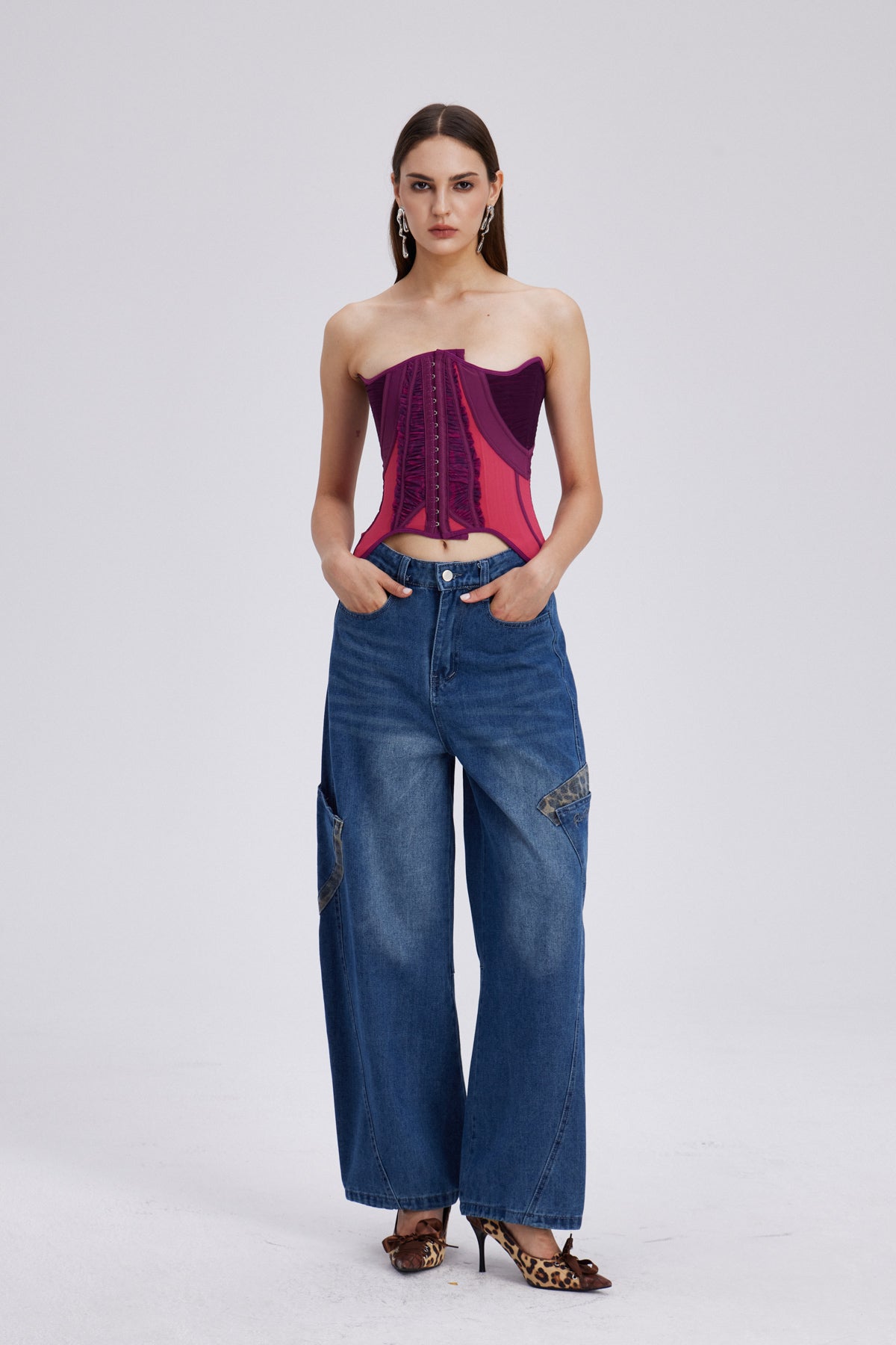 Charleen Ruch Corset Strapless Top