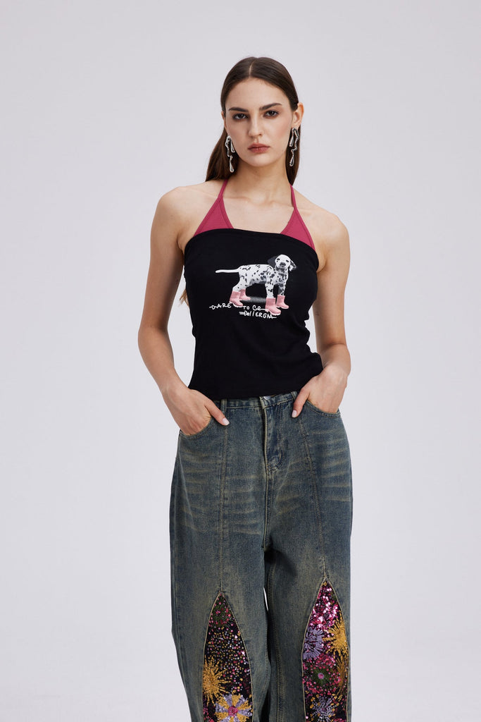 Stylish beautiful dress | Charlemagne Halter Neck Bodycon Top - Ideal for special occasions