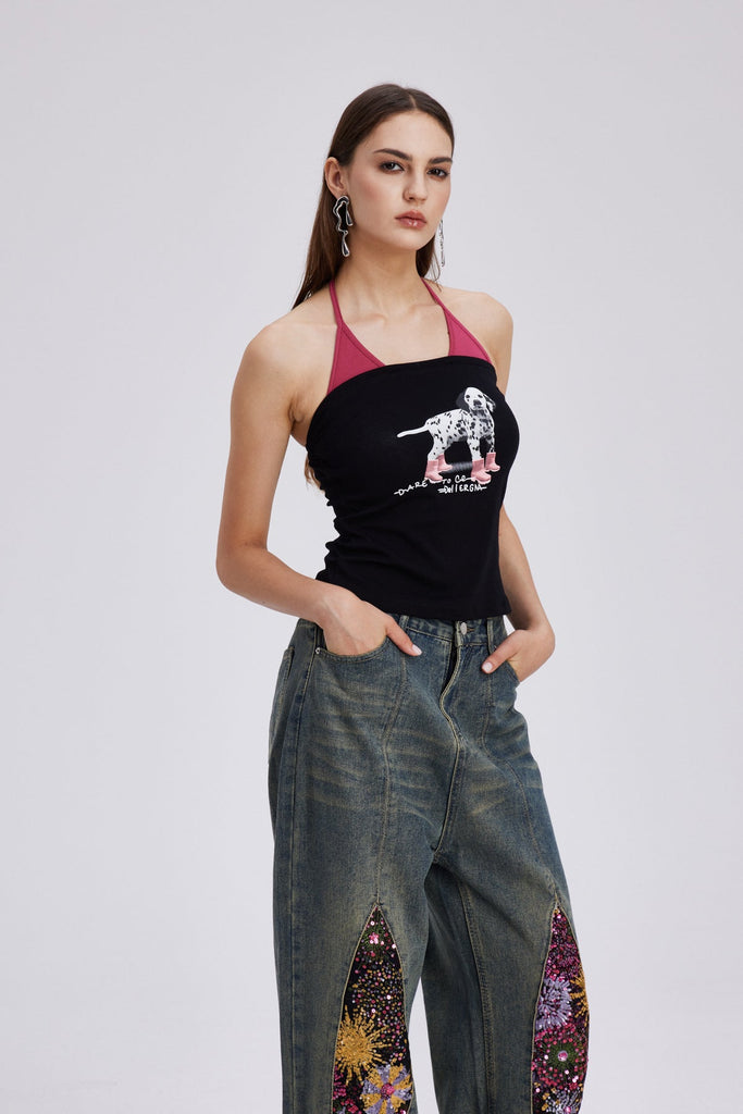 Shop  beautiful dress - Perfect for special occasions | Charlemagne Halter Neck Bodycon Top