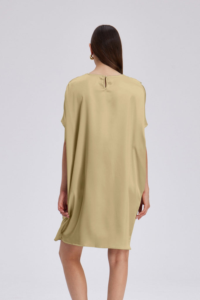 Shop  beautiful dress - Perfect for special occasions | Charly Cowl Neck Ruch Mini Dress