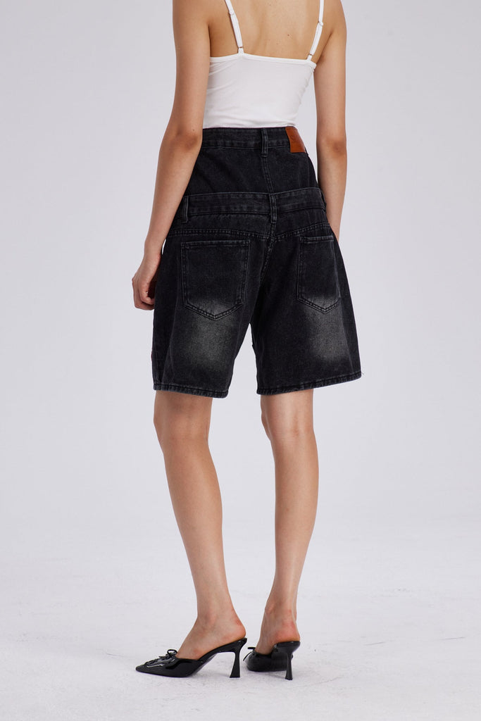 Shop  beautiful midi - Perfect for special occasions | Chasity Deconstruct Print Midi Jeans