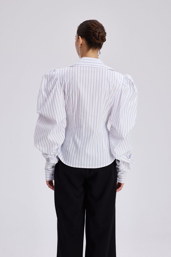 Shop  beautiful dress - Perfect for special occasions | Chauncey Stripe Ruch Shirt