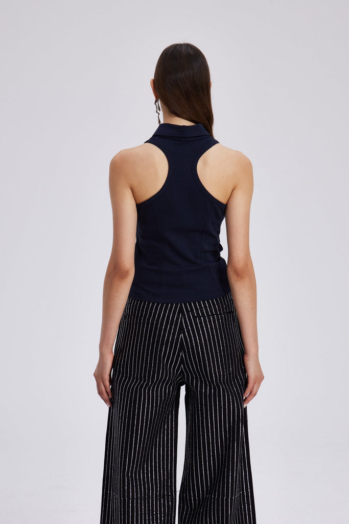 Stylish beautiful dress | Cheiron Sleeveless Tie Up Top - Ideal for special occasions