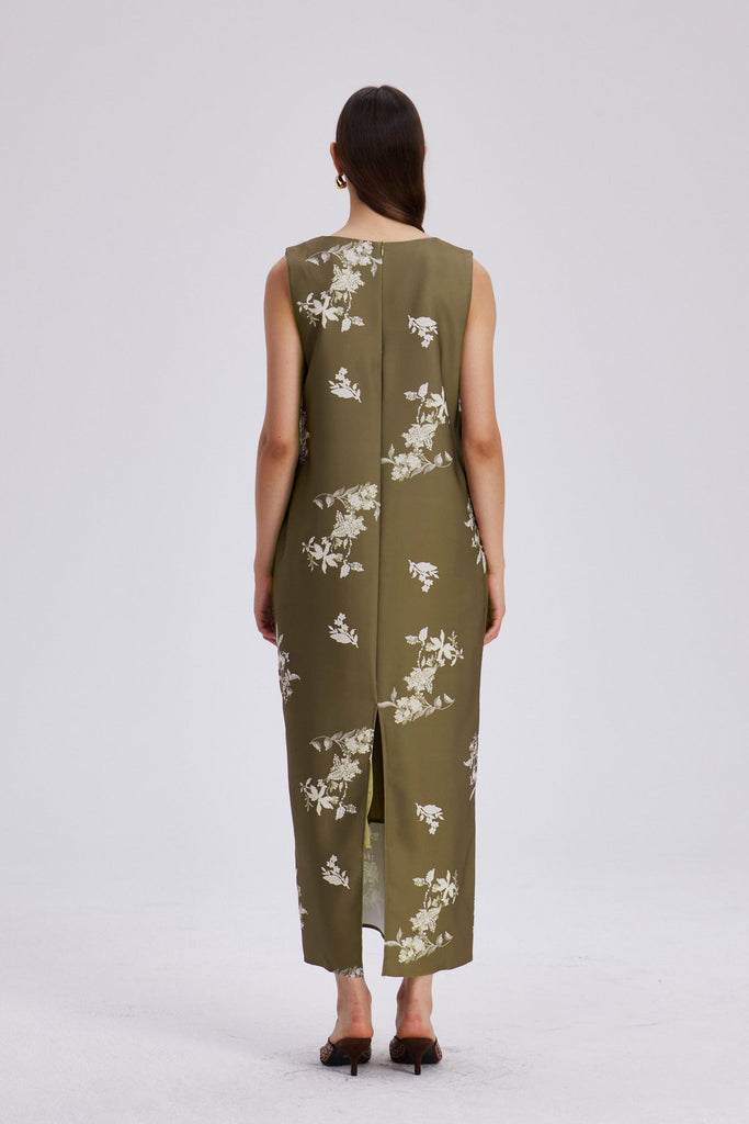 Stylish beautiful dress | Chelo Lace V Neck Floral Maxi Dress - Ideal for special occasions