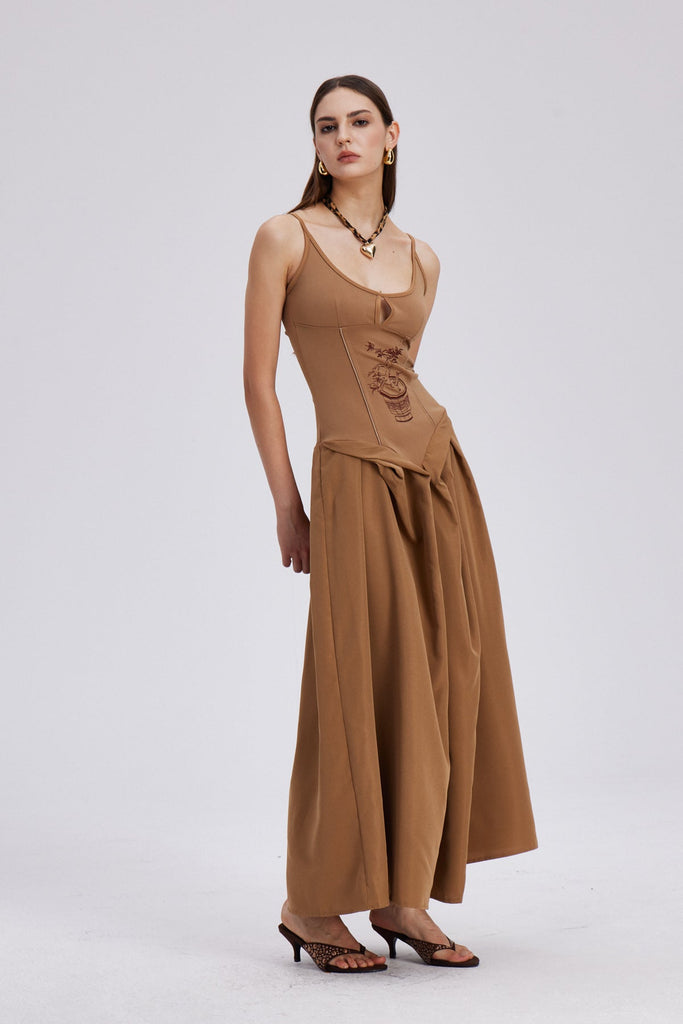 Chelsey Ruch Spaghetti Maxi Dress - Stylish beautiful dress for special occasions | Buy Online
