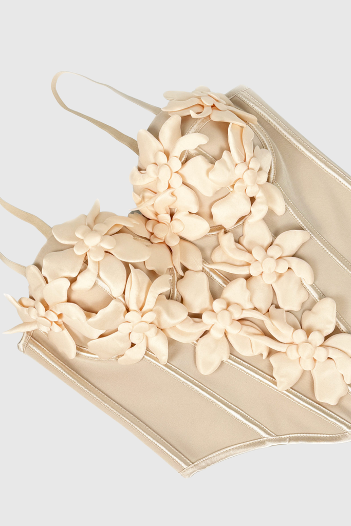 Chibueze Flower Corset Spaghetti Top - Stylish beautiful dress for special occasions | Buy Online