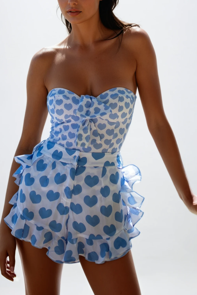 Chic beautiful dress | Chica Heart Sleeveless Swimwear - Ideal for special occasions