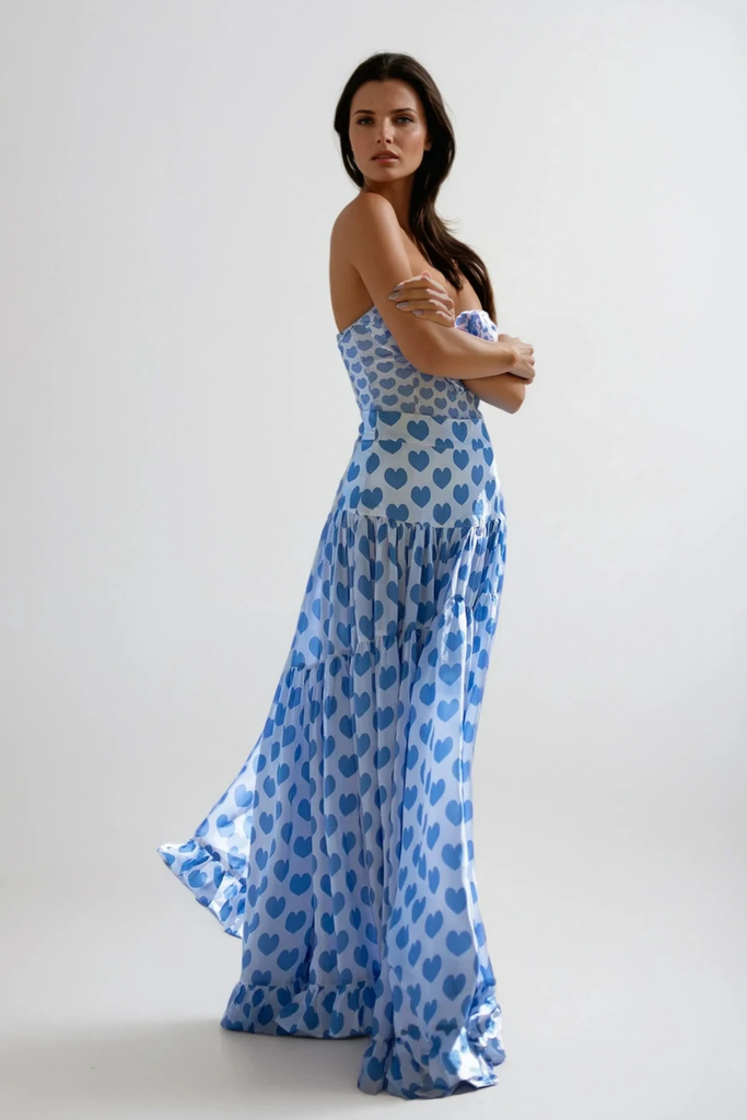 Chic beautiful dress | Chica Heart Sleeveless Ruffle Swimwear - Ideal for special occasions