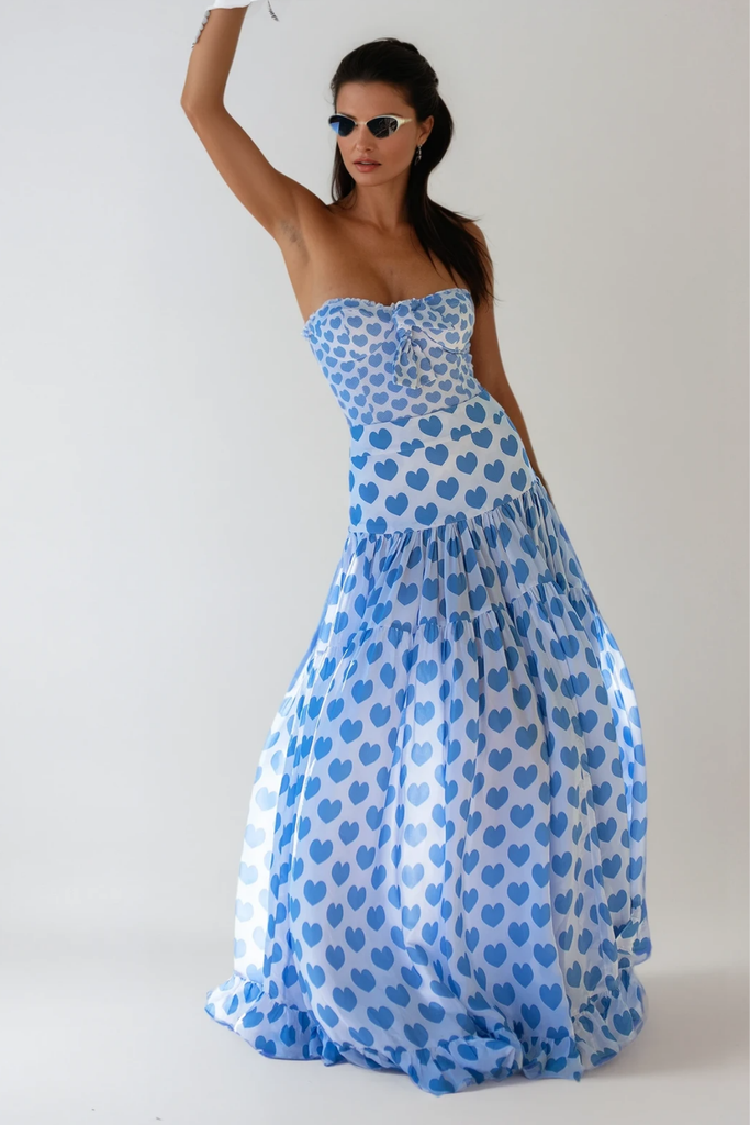 Chic beautiful dress | Chica Heart Sleeveless Ruffle Swimwear - Ideal for special occasions