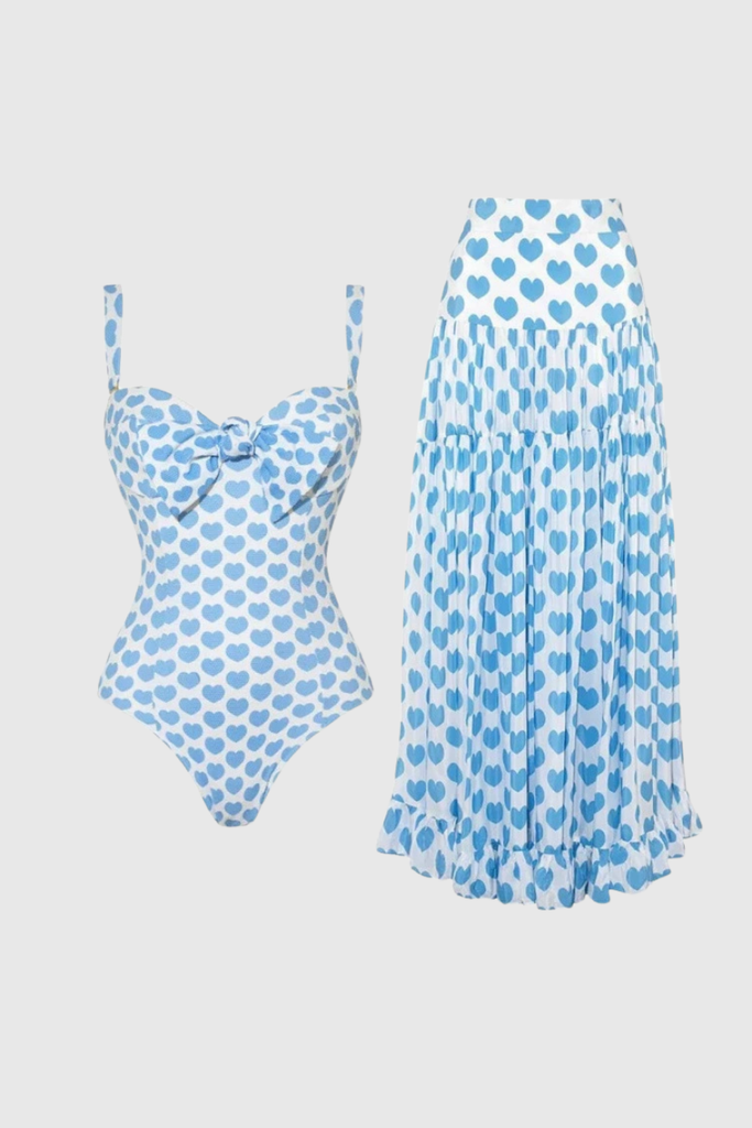 Chica Heart Sleeveless Ruffle Swimwear - Chic beautiful dress for special occasions | Buy Online