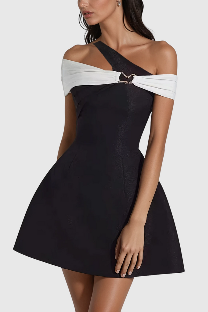 Stylish beautiful dress | Chidiebere Asymmetric Off Shoulder Mini Dress - Ideal for special occasions
