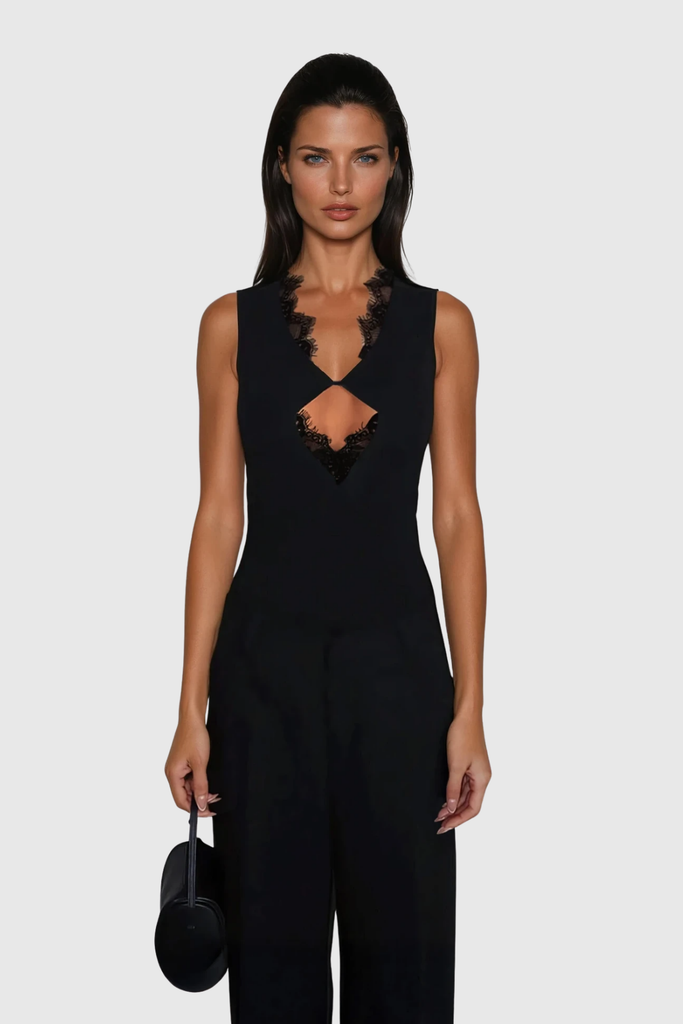 Shop  beautiful dress - Perfect for special occasions | Chidike Lace Cutout Sleeveless Top