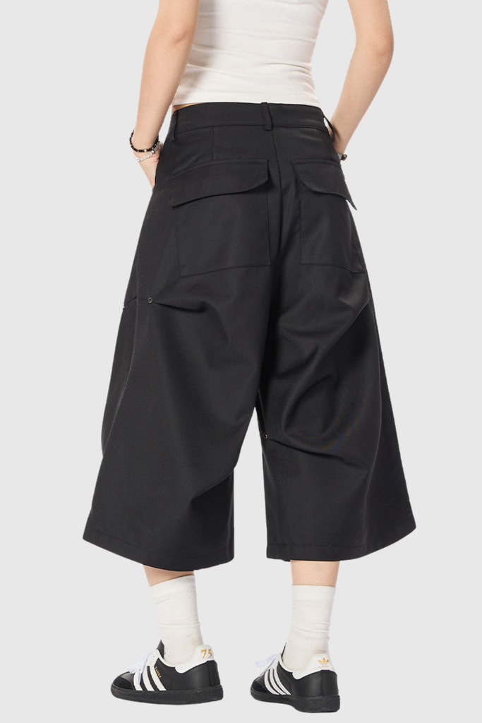 Chinedu Ruch Midi Pants In Black - Stylish black midi for special occasions | Buy Online