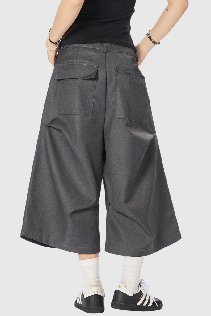 Chinedu Ruch Midi Pants In Grey - Stylish beautiful midi for special occasions | Buy Online
