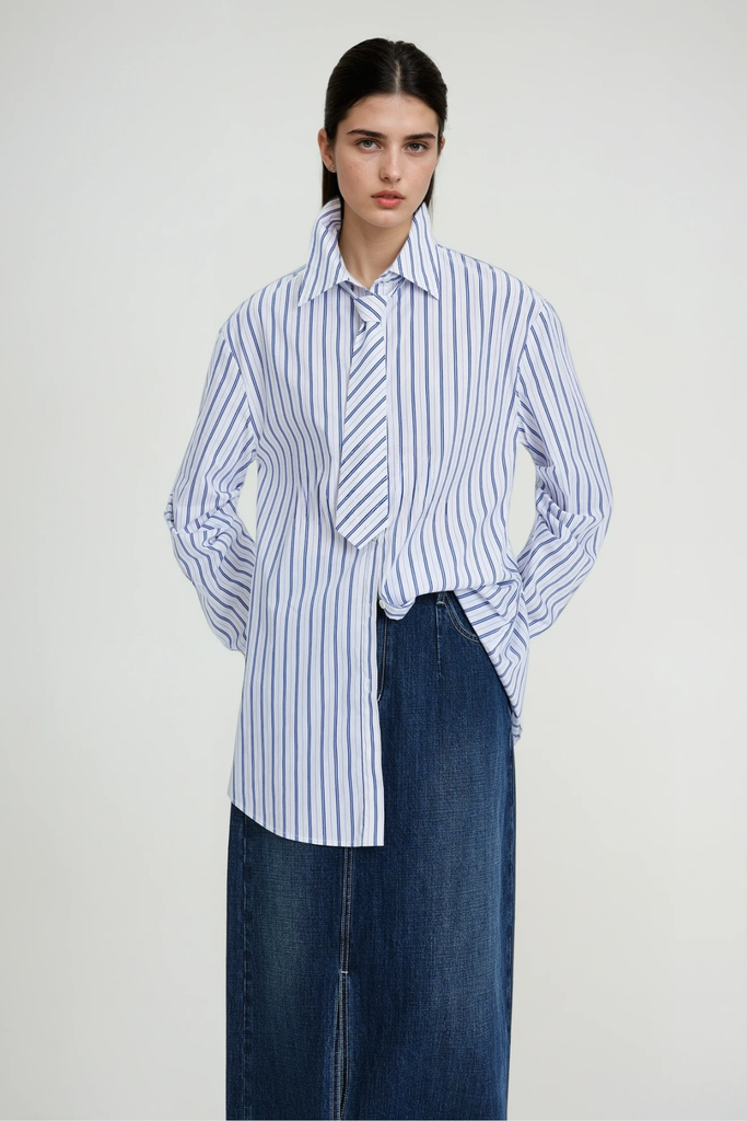 Stylish beautiful dress | Chione Stripe Shirt - Ideal for special occasions