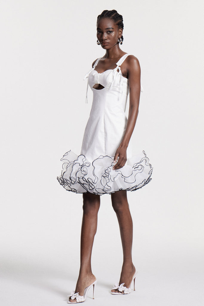 Chipo Ruffle Sleeveless Mini Dress - Stylish beautiful dress for special occasions | Buy Online
