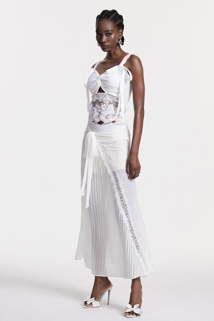 Chirag Lace Deconstruct Maxi Dress - Stylish beautiful dress for special occasions | Buy Online