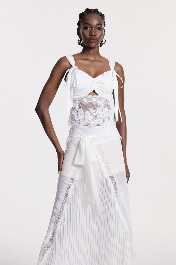 Stylish beautiful dress | Chirag Lace Deconstruct Maxi Dress - Ideal for special occasions