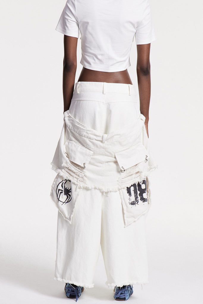 Chisom Deconstruct Ripped Jeans - Stylish beautiful dress for special occasions | Buy Online