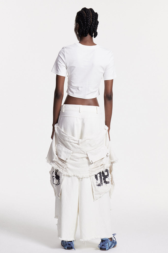 Stylish beautiful dress | Chisom Deconstruct Ripped Jeans - Ideal for special occasions