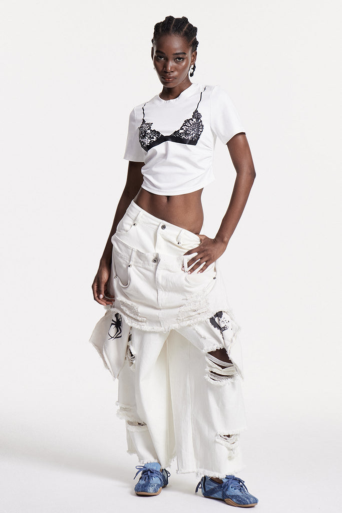 Shop  beautiful dress - Perfect for special occasions | Chisom Deconstruct Ripped Jeans