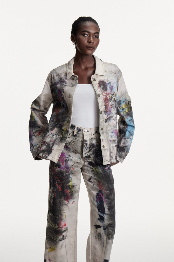 Shop  beautiful dress - Perfect for special occasions | Chisomo Print Graffiti Jacket
