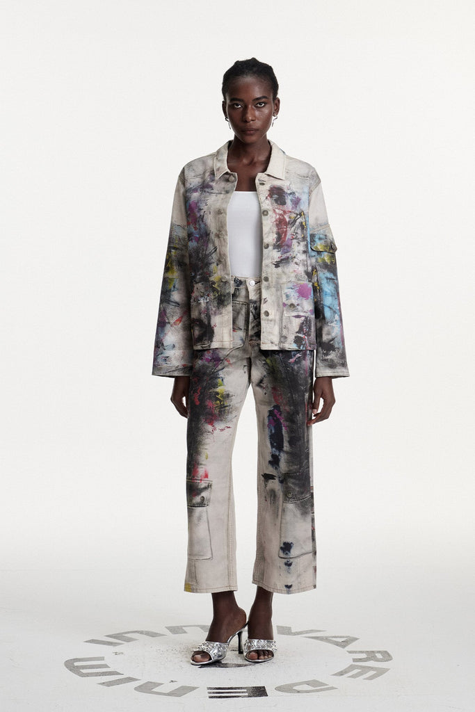 Stylish beautiful dress | Chisomo Print Graffiti Jacket - Ideal for special occasions