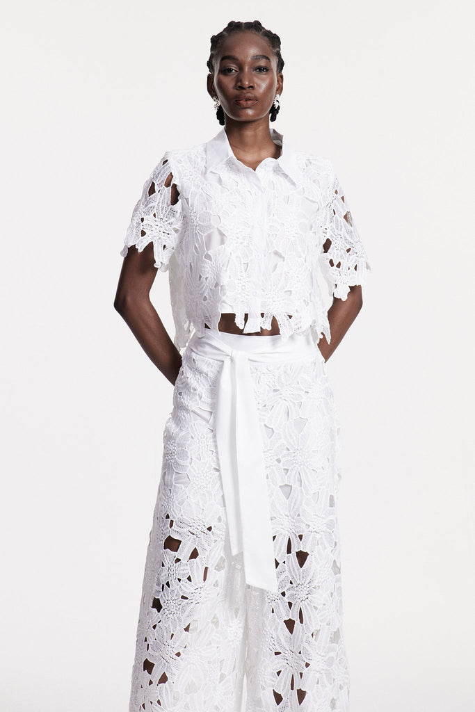 Chita Flower Cutout Pants Set - Stylish beautiful dress for special occasions | Buy Online